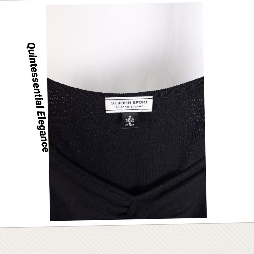 ST. JOHN Sport Knit Sleeveless Top - Picture 3 of 3